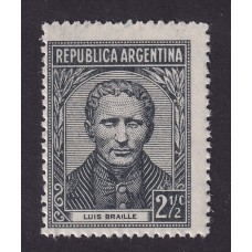 ARGENTINA 1935 GJ 739a ESTAMPILLA NUEVA CON GOMA MINT VARIEDAD CHALECO ROTO U$ 13